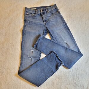 GAP Vintage Blue Resolution Slim Straight Stretchy Jeans Size 27 Closet Staple
